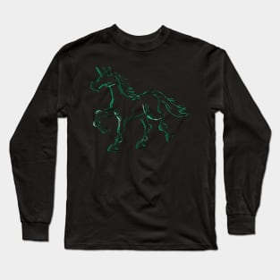 Aqua Line Unicorn Long Sleeve T-Shirt